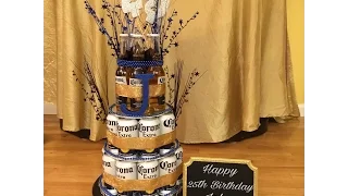 DIY Corona Beer Can/Bottle Cake For Boyfriend