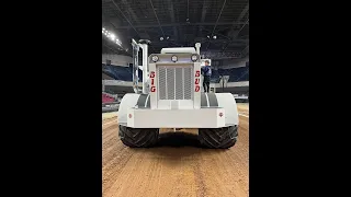 Big Bud Tractor Pull - Largest Farm Stock Tractor makes test pass at Mac Trailer Winter Nationals