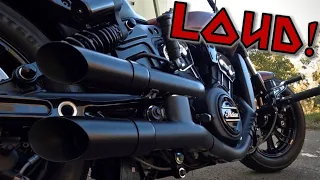 GP SHORTY Exhaust Sound, Comparison & Test Ride | Indian Scout Bobber 2023