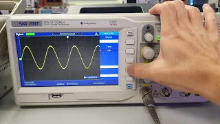 Siglent Oscilloscope AC Voltage measurement procedure