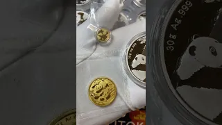 Инвестиционная монета Китая Панда 2023 год (золото, серебро) проба 999.