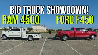 The Wide Track Showdown! RAM 4500 vs Ford F450!