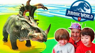 Dani y Evan a por el JEFE SINOCERATOPS!! en JURASSIC WORLD ALIVE