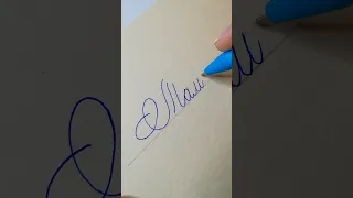Подпись имени Тамара, чистописание и почерк шариковой ручкой