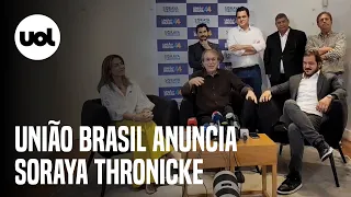 União Brasil anuncia pré-candidatura de Soraya Thronicke e aposta em 'chapa competitiva'