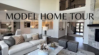 New Home Tour : Luxury Model Home w/ Dark Brown Wood Floors : House Tour