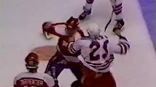 Scott Stevens vs Don Jackson Oct 13, 1986