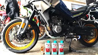 CFMOTO 800MT | Change  Engine Oil &  Oil Filter | Reset Remaining Dist: