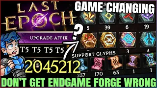 Last Epoch - Do THIS Now - IMPORTANT Crafting Secrets - Fast Legendary Gear - Endgame Forge Guide!