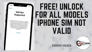 FREE! Unlock for All Models iPhone Sim Not Valid ✅ Unlock iPhone from Carrier 100% Working 2021