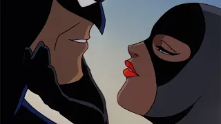 Catwoman Batman Flirting and Kissing