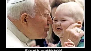 Ojciec Święty *Jan Paweł II i "Barka-Dzieci"
