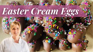 How to Make Easter Creme Eggs | Homemade Chocolate Cadbury Creme Eggs Recipe #Easterchocolate