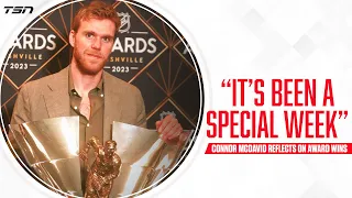 McDavid: 'It's been a special week'; These are huge trophies in our game
