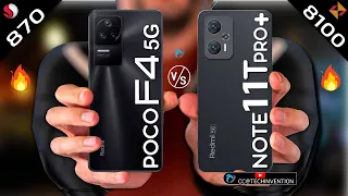 POCO F4 vs Redmi Note 11T Pro plus | Body | AnTuTu | Benchmark | Display | Design | Full Comparison