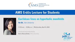Hee Oh "Euclidean lines on hyperbolic manifolds"