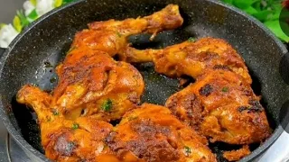 Chicken tandoori tikka recipe in pan no oven no grill needed | MinHadi food recipes