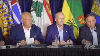 Premiers speak with reporters as meeting concludes in Victoria – July 12, 2022