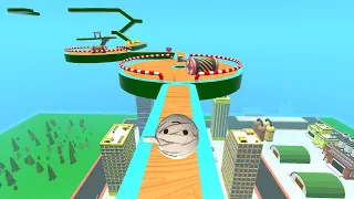 Sky Rolling Ball 3D - All Levels Gameplay Android, iOS #102 ( Level 68 - 76 )