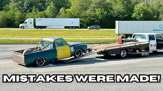 I Broke My Supercharged 1967 Chevy C10 On the Way to Cletus' Bristol 1000 Race!