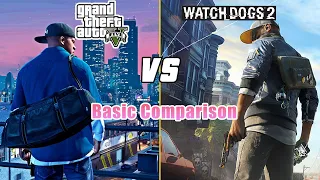 GTA V Killing Watch Dogs 2 | Side by Side Comparison