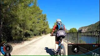 1 Hour scenic Wuben Bike Light Indoor Cycling Workout Spain Garmin 4K Video