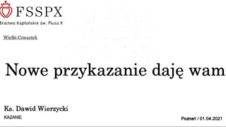 Nowe przykazanie daję wam