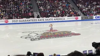 Audrey Shin Ladies short program Skate America 2021