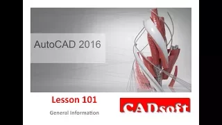 AutoCAD 2016 English - Lesson 101/149 - General Information