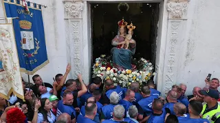 San Luca MADONNA DELLA MONTAGNA DI POLSI festa 2022. Rientro processione.