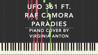 Paradies Ufo 361 ft. Raf Camora Piano Tutorial Instrumental Cover