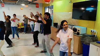 Sona ma'am and Navneet Sir Rock 💃🕺.. Zumba classes at Adda office 😍🥳🥳🥳 #examadda #adda247faculty