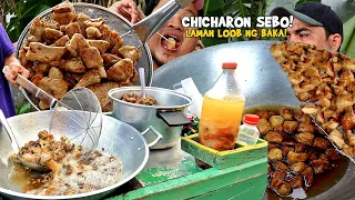 FAMOUS CHICHARON "SEBO", Taba AT LAMAN LOOB ng Baka in Divisoria Manila (HD)