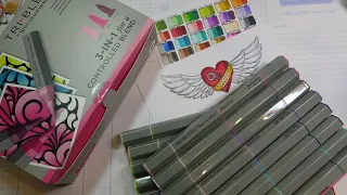 Crafter's Companion Spectrum Noir Brush Tip Tri-Blend Alcohol Ink Markers Review!