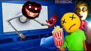 СЕКРЕТ НОВОГО ЛАГЕРЯ в КИНОТЕАТРЕ 2 camping roblox Movie Night  Неожиданный ПОБЕГ Балди и Валеришка