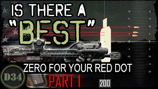 Is there a BEST ZERO for your red dot ( PART 1 )