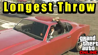 How to power-throw sticky bombs etc. the farthest when inside vehicle in gta online