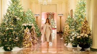 Inside Melania Trump’s White House Christmas Decorations