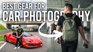 What's In My Camera Bag 2024 | Car Photography Travel Essentials!