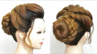 Bridal Bun Updo Hairstyle For Long Hair