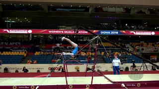 TUROBOVA Sabina (UZB) - 2018 Artistic Worlds, Doha (QAT) - Qualifications Uneven Bars