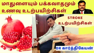 What Foods fruits vegetables and exercises to eat for stroke? | pomegranate dr Karthikeyan tamil