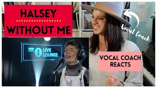 VOCAL COACH REACTS: HALSEY - Without Me (Live Lounge)