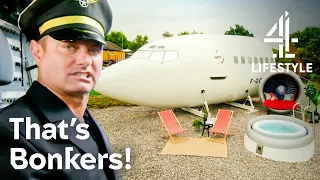 Revamping A Boeing 737 into a Chill Zone |  George Clarke's Amazing Spaces | Channel 4 Lifestyle