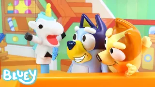 Bluey Toys Unicorse Good Manners Episode | Fun Bluey Pretend Play Unicorse Story Time Puppet Episode