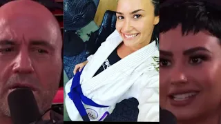 JRE - Demi Lovato on her Jiu-Jitsu blue belt