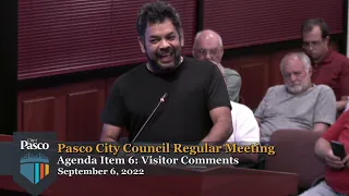 Pasco City Council Regular Meeting, September 6, 2022