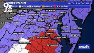 Latest on icy conditions Saturday in and around DC