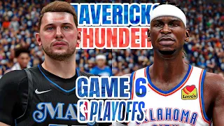 MAVERICKS vs THUNDER GAME 6 - 2024 NBA PLAYOFFS WEST SEMIFINALS - NBA 2K24 (PS5) [4K UHD]