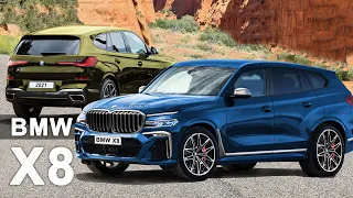 BMW X8 G09 or X8m Sport 2021 Rendered as New BMW SUV Gran Coupe Model